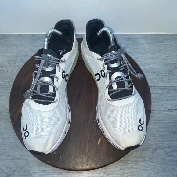 On Cloudboom Echo Mens Size 10 White Black Athletic Running Shoes Sneakers main image 9